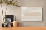 Tablou Canvas Valuri de Lumină și Umbre Design Abstract Modern, 39 x 26 cm, CMCLASS