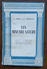 C. Boerescu (amiral r.) &ndash; Din minunile naturii, Cugetarea&ndash;Delafras, c. 1940, broșată