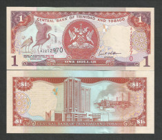 TRINIDAD TOBAGO 1 DOLAR DOLLAR 2002 UNC [1] P-41 , necirculata foto