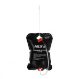 Dus Portabil Camping Nils, 20L, Negru - Dus Solar pentru Drumetii si Outdoor, PEVA/PP/PVC