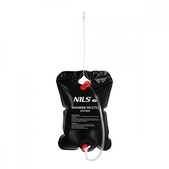 Dus portabil, Nils, PEVA/PP/PVC, 20 L, Negru