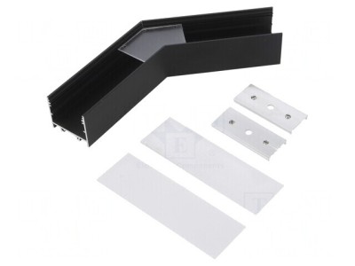 Conector 135&amp;deg; negru aluminiu VARIO30-02 foto