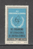 Mexic.1972 Posta aeriana-Conferinta Organizatiei ptr. Energie Atomica PM.6, Nestampilat