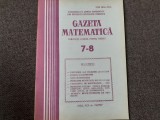 GAZETA MATEMATICA NR 7-8 /1987
