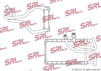 Radiator incalzire habitaclu Jeep Gladiator, Wrangler, motor: 3.0 MultiJet, 3.6 V6, intrare/iesire conectare rapida, 120x260x26, SRLine, miez si foto