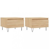 Cumpara ieftin Masute de cafea 2 buc. stejar sonoma 50x46x35 cm lemn compozit