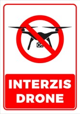 Semn pentru interzicerea drone foto