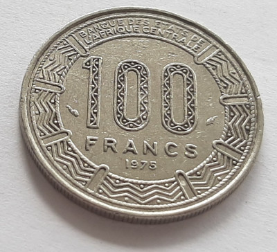 48. Moneda Gabon 100 CFA Francs 1975 foto