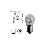 Bec o faza T.N. 12V 21W BAU15S ART - Pret pe set 10 bucati Automotive TrustedCars, Oem