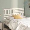 Gossi tablie de pat, alb, 156x4x100 cm, lemn masiv de pin