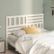 Gossi tablie de pat, alb, 156x4x100 cm, lemn masiv de pin