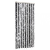 Cumpara ieftin Perdea pentru insecte, gri si negru, 56x200 cm, chenille