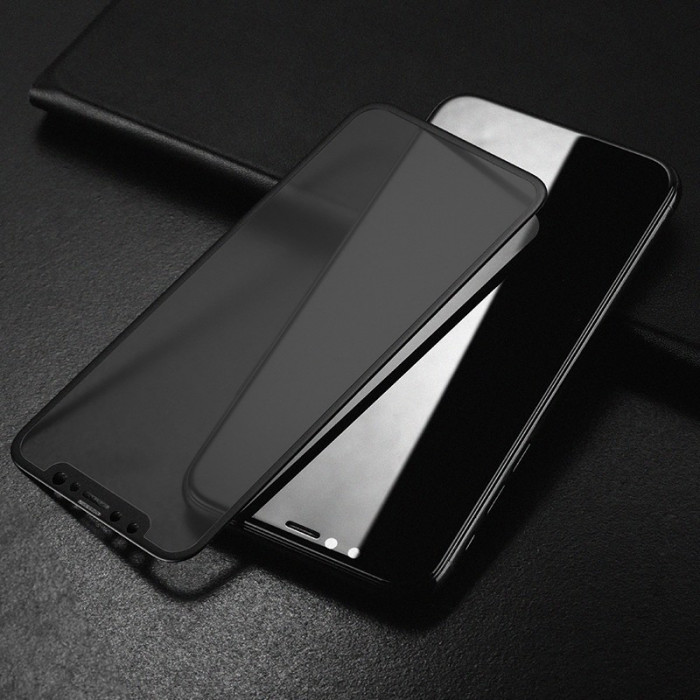 Folie de sticla 6D Apple iPhone X, Privacy Glass Elegance Luxury, folie...