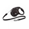Lesa retractabila Flexi New Classic S, 8m, Negru - Caine, Accesorii Petshop