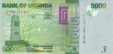 Bancnota Uganda 5.000 Shilingi 2019 - P51 UNC