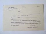 Carte postala tipografiata personalizata:Banca,,Albina&#039;&#039; Ramnicu-Valcea cca 1910