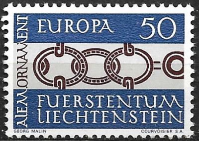 B0960 - Lichtenstein 1965 - Europa-cept neuzat,perfecta stare foto