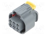 Conector automotive TE Connectivity mufă mamă MCP 2.8 pe cablu PIN 6 gri