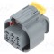 Conector automotive TE Connectivity mufă mamă MCP 2.8 pe cablu PIN 6 gri