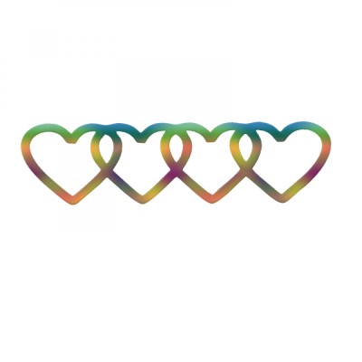 Sticker Auto , zAudi Hearts, , Autocolant Personalizat cu Design Romantic Audi foto