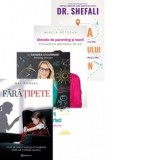 Pachet (4 carti) Ghiduri esentiale despre parenting: 1. Fara tipete; 2. Curajul de a fi un parinte imperfect; 3. Dincolo de parenting si teorii; 4. Ha