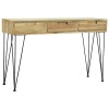 VidaXL Masă consolă, 120x35x76 cm, tec masiv 244573