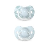 Suzetă fiziologică SX Pro din silicon, 2 buc 0-6 luni albastru Dreams, Suavinex