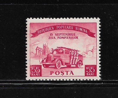 ROMANIA 1955 - ZIUA POMPIERILOR, MNH - LP 394 foto