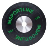 Greutate cauciucata inSPORTline Bumper Plate 25kg FitLine Training