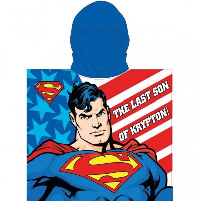 Poncho cu gluga Superman 55x110 cm EPLUSM EPMSUP5246275 foto