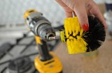 Perie circulara pentru Mocheta &amp; Uz Casnic / Profesional - Detailing Carpet Brush cu Adaptor Bormasina