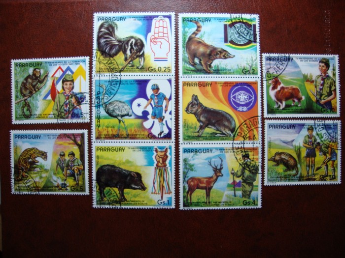 PARAGUAY 1982 SERIE SCUTISM