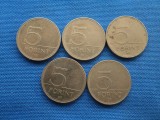LOT 5 FORINT ANI DIFERITI 5 BUCATI-UNGARIA