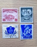 Lot 4 Timbre Romania 1955 Ziua Pompierilor Congresul ARLUS FSM Stampilate - RO1