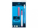 Set Roller Schneider Easy Corry,pic si 6 rezerve cerneala,roz