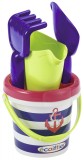 Set galetusa cu 3 ustensile pentru nisip, plastic,model ancora, Simba