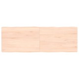VidaXL Blat masă 120x40x(2-4) cm lemn stejar netratat contur organic