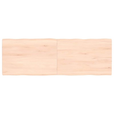 vidaXL Blat masă 120x40x(2-4) cm lemn stejar netratat contur organic foto