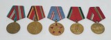 Superb Lot 5 Medalii Militare - Decoratii vechi straine - anii 1970 -1980