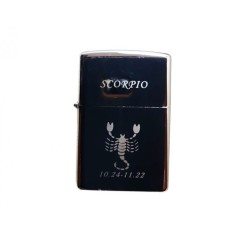 Bricheta Metalica Gravata Zodie Scorpion, Scorpio Zodiac, 3,5 X 5.5 Cm