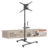 Suport Mobil de podea pentru TV plat/curbat Barkan + raft