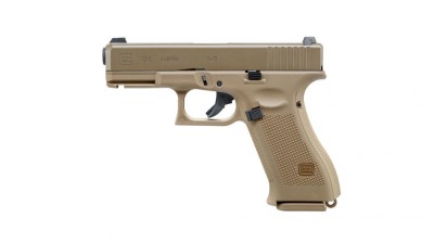 Replica pistol Glock 19X Metal gas GBB Umarex Tan foto