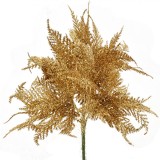 Floare Decorativă Crăciun, Aurie, 30 cm, Crenguțe Decorative, Glitter, Oem