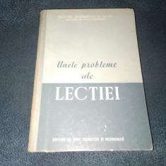 I CREMER - UNELE PROBLEME ALE LECTIEI 1960
