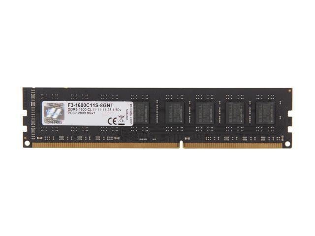 Memorie DDR G.Skill DDR3 8GB frecventa 1600 MHz, 1 modul, latenta CL11, &quot;F3-1600C11S-8GNT&quot;
