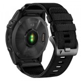 Curea Techsuit W070 pentru Garmin Instinct / Approach / Fenix Watch Series, 20mm, Neagra