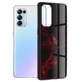 Husa pentru Oppo Reno5 Pro 5G, Techsuit Glaze Series, Red Nebula