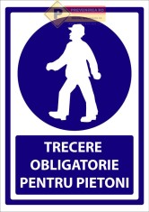 Indicator trecere obligatorie pentru pietoni foto