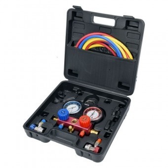 Set tester pentru aer conditionat Yato YT-72990, R-134a, 6 Piese foto