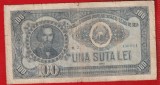 (1) BANCNOTA ROMANIA - 100 LEI 1952, REPUBLICA POPULARA ROMANA - SERIE ALBASTRA, SERIE RADAR - MAI RARA